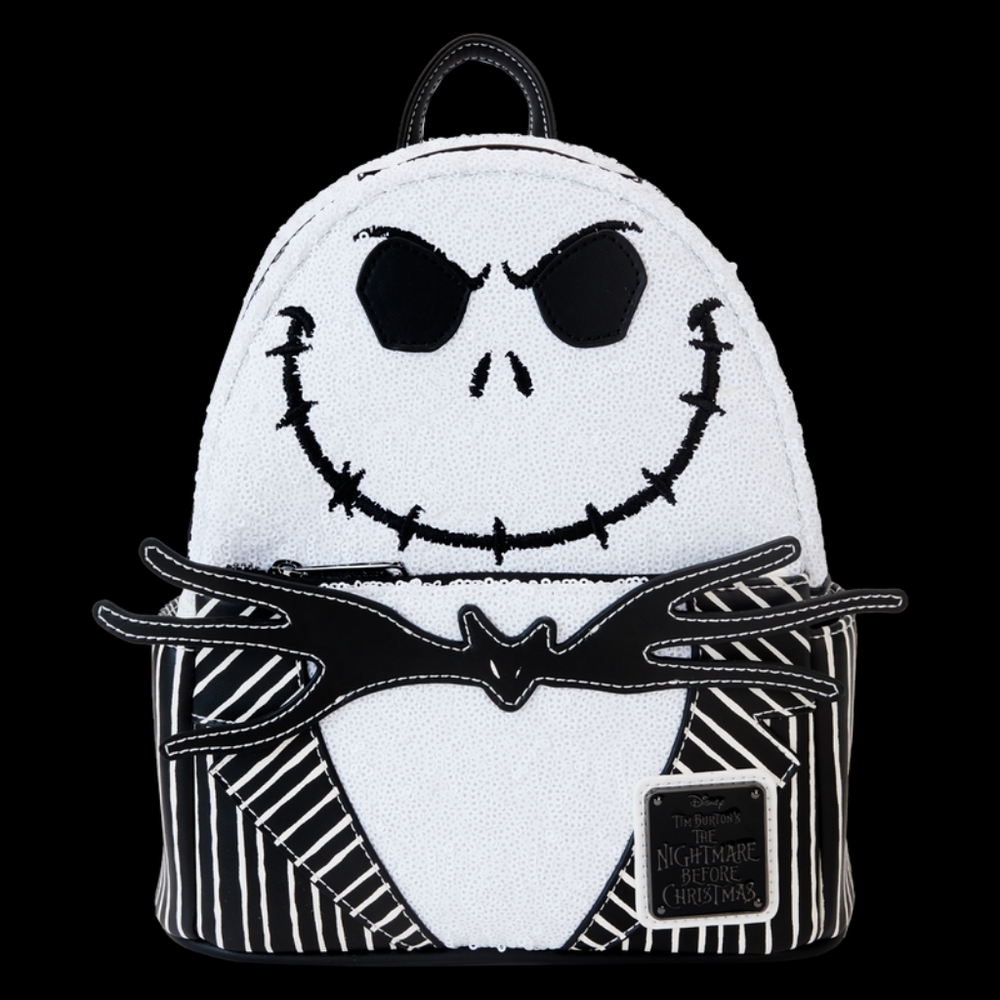 Loungefly The Nightmare Before Christmas Jack Skellington Sequin Backpack Disney